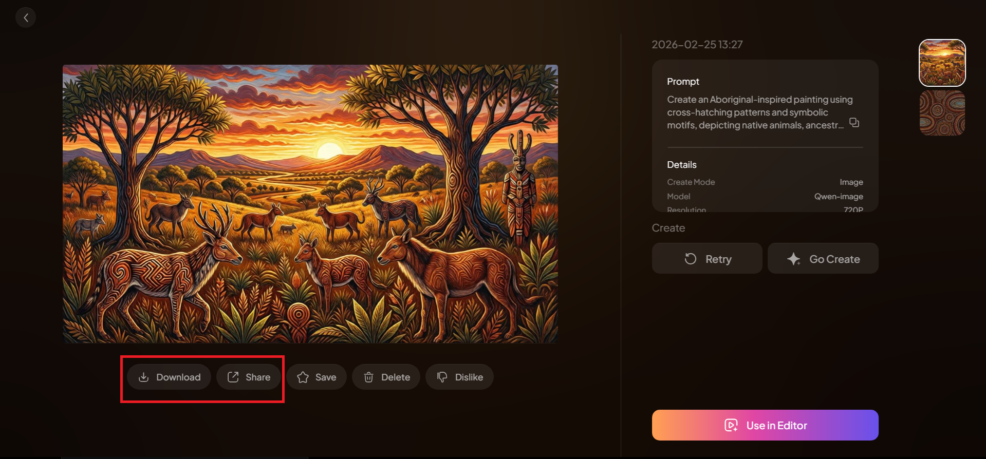 Preview, refine, and download