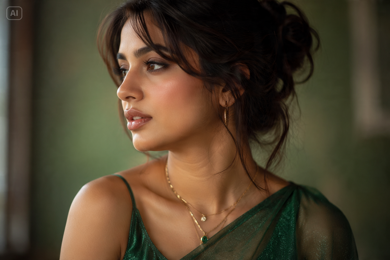 Prompt Seen Girl Saree AI Photos