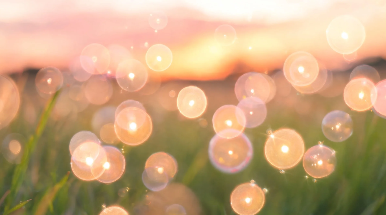 Bubble bokeh image