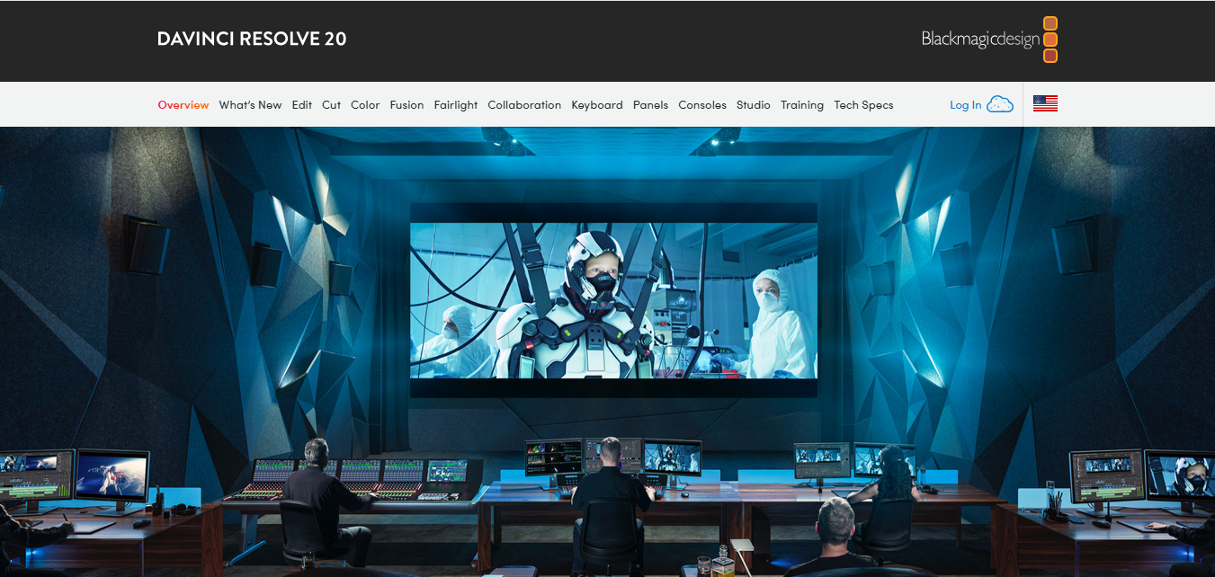 Interfejs DaVinci Resolve