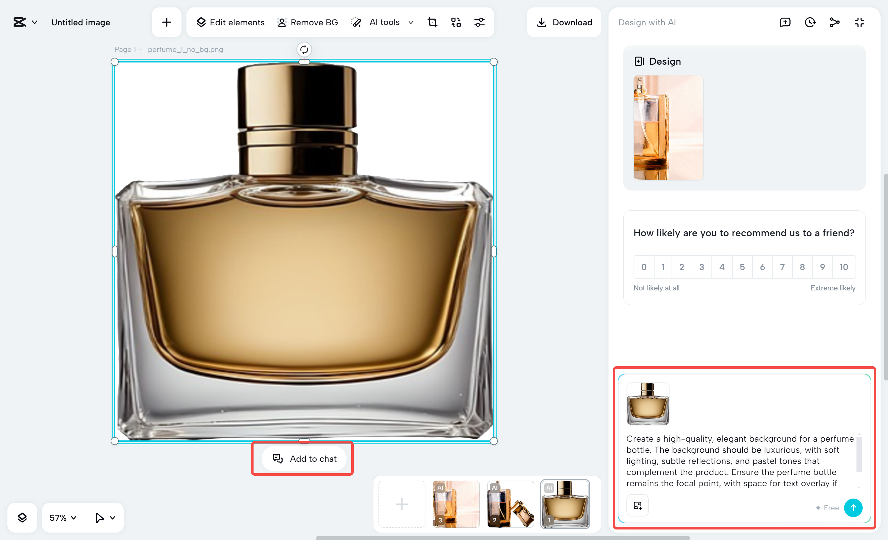 Enter the prompt to edit your image background