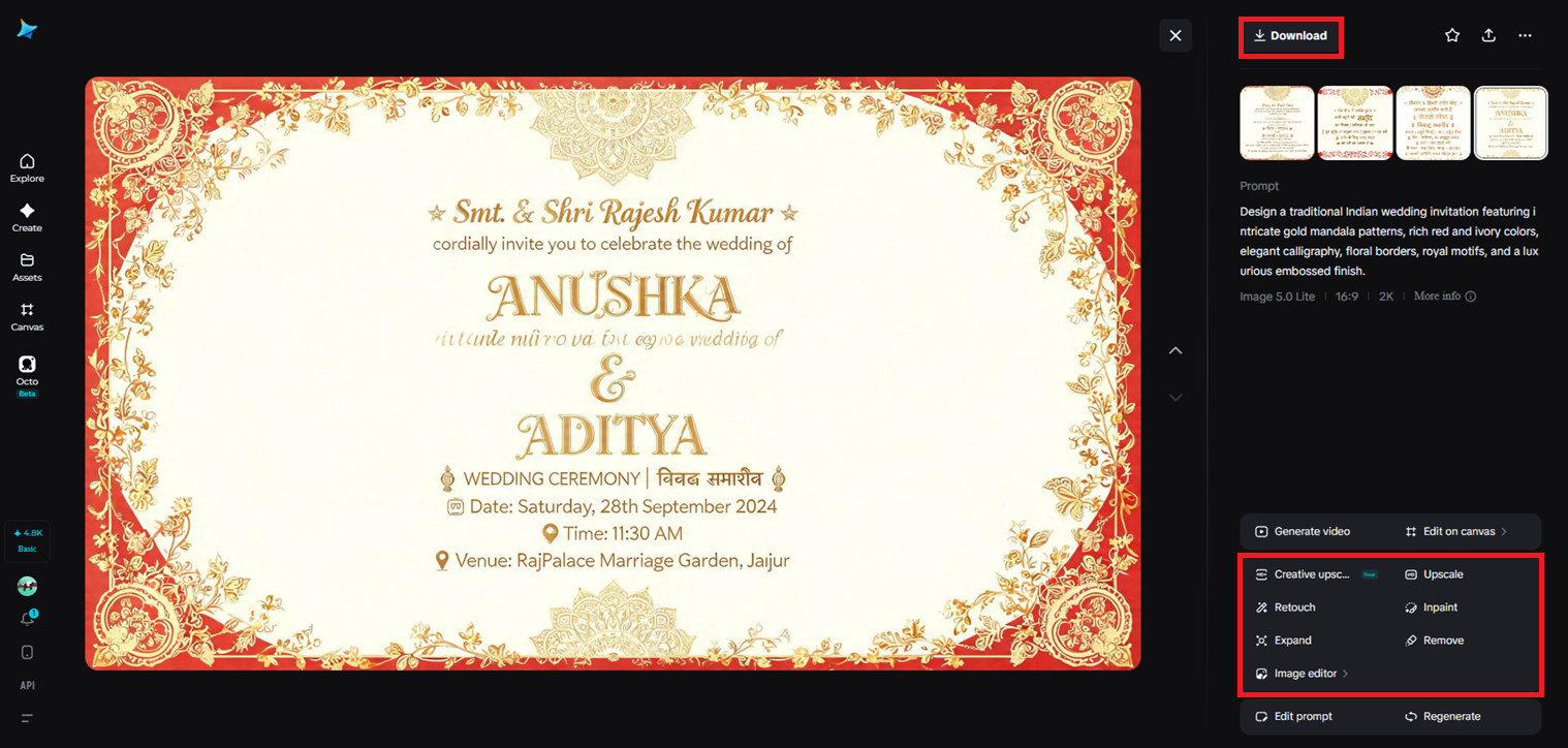 Customize and download your invitation