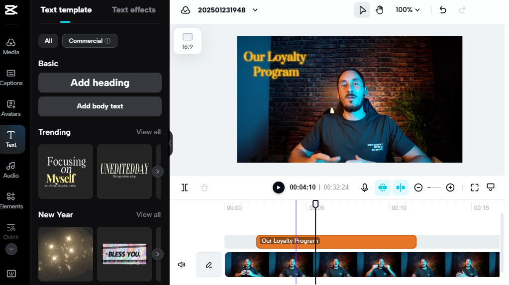 Maker bewerkt een video over strategieën voor loyaliteit opbouwen voor een eCommerce klantenbindingsprogramma.