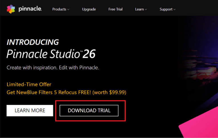 Besuch der Website von Pinnacle Studio