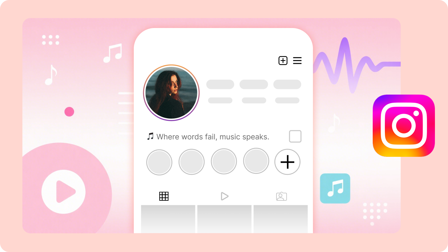 muziek bio voor instagram