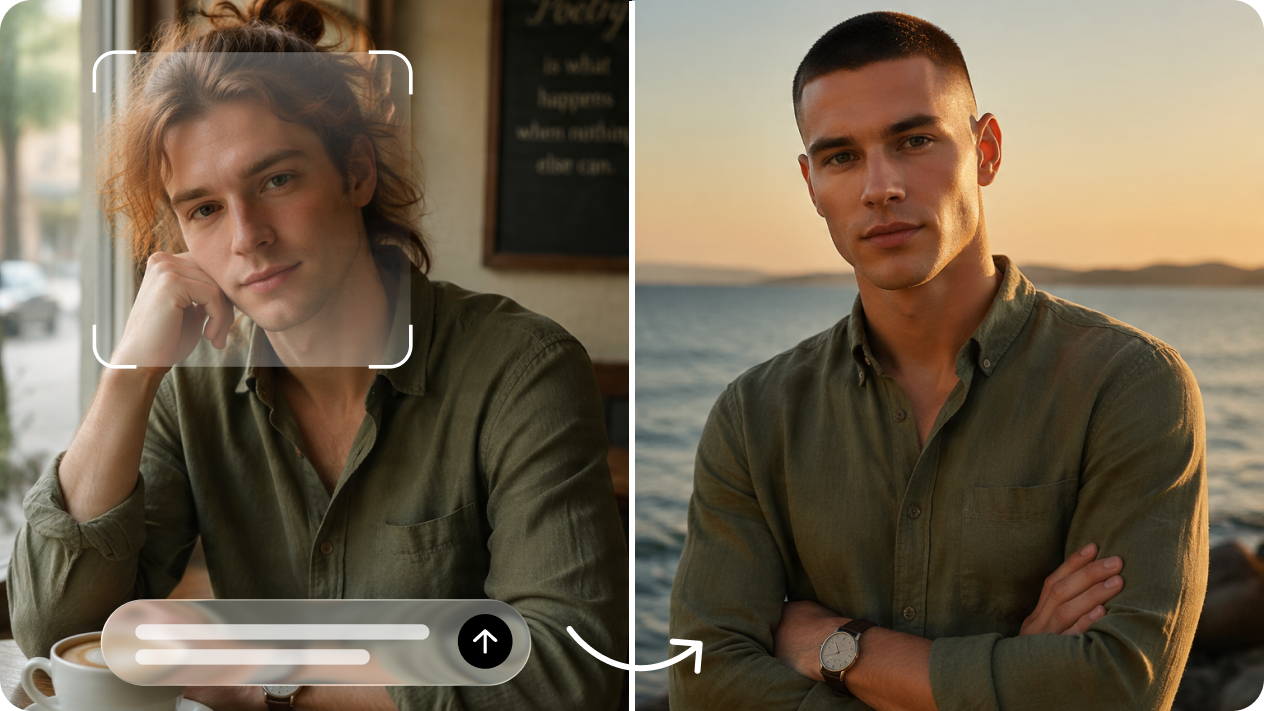 Image-to-image hairstyle modification