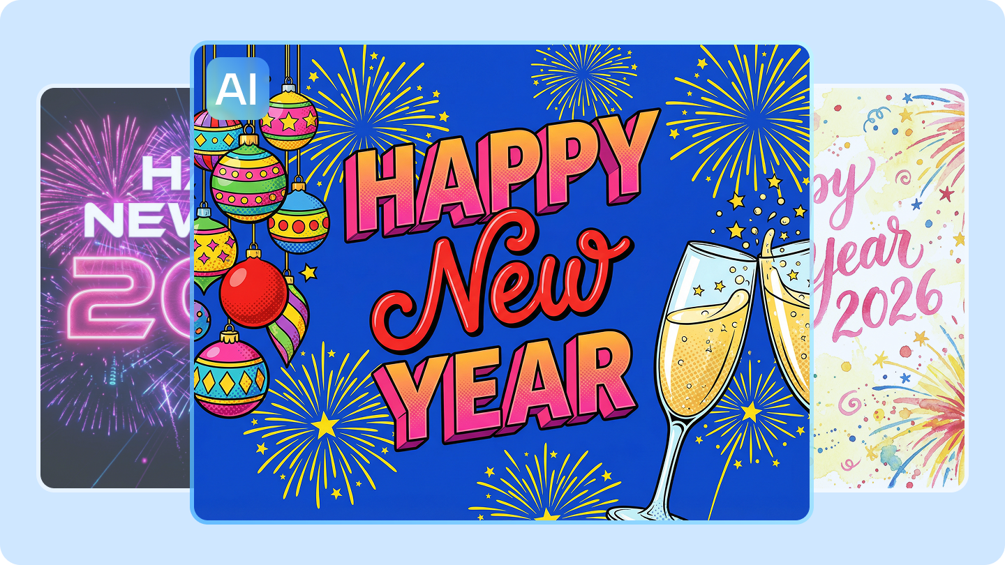 How To Make Happy New Year Graphics: Make Vibrant Festive Designs
