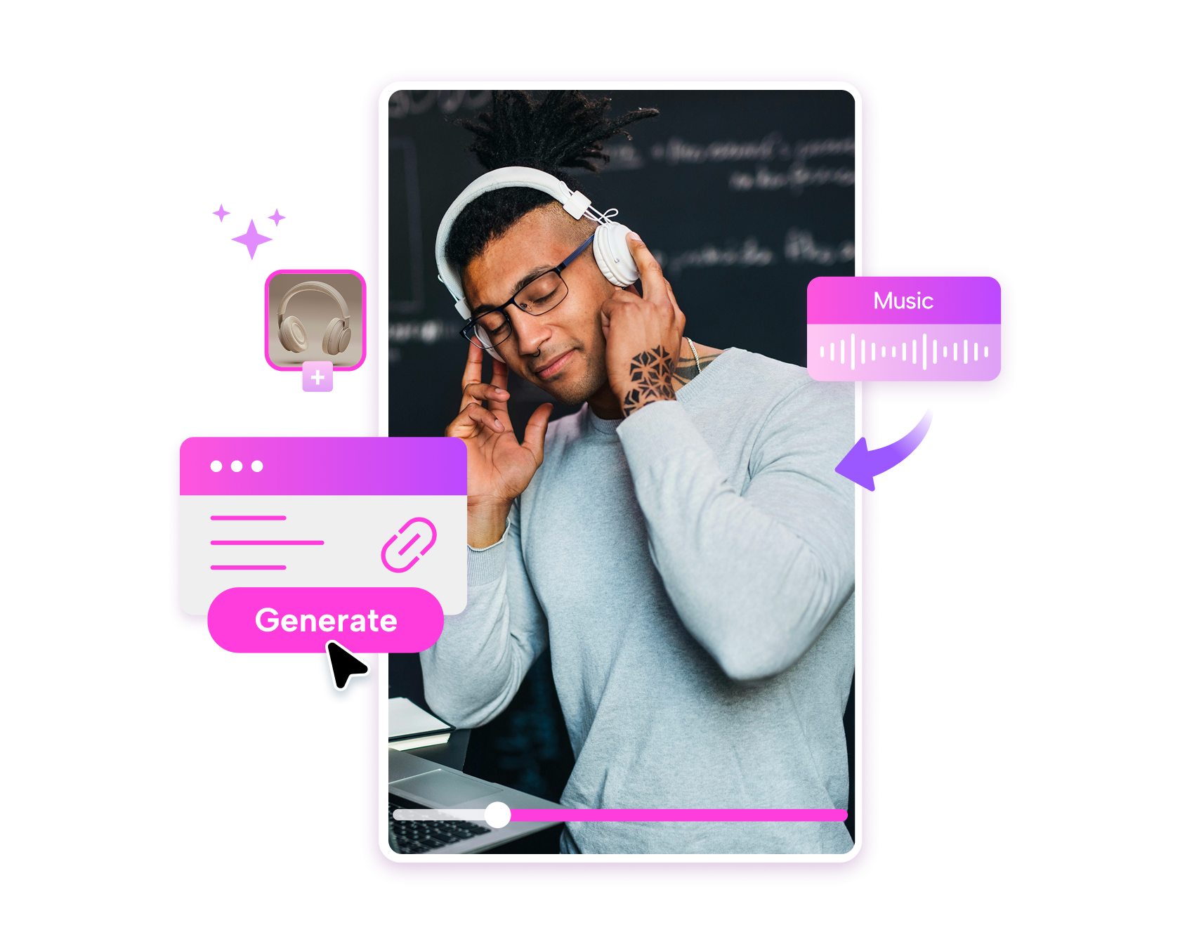Crea visuales musicales perfectos con Pippit para mejorar tu contenido