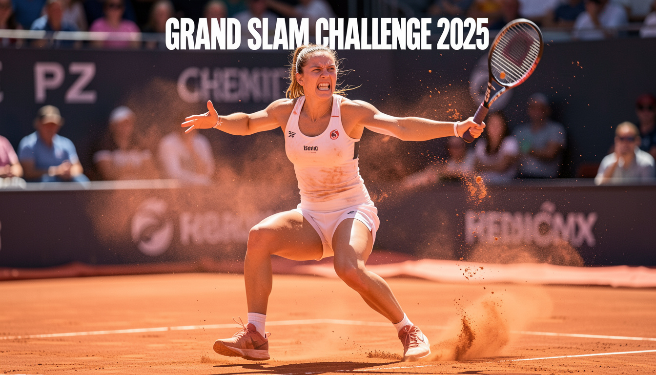 Tournament look tennis girl poster