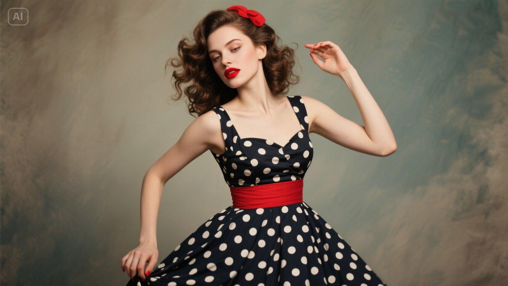 Vintage pin-up model