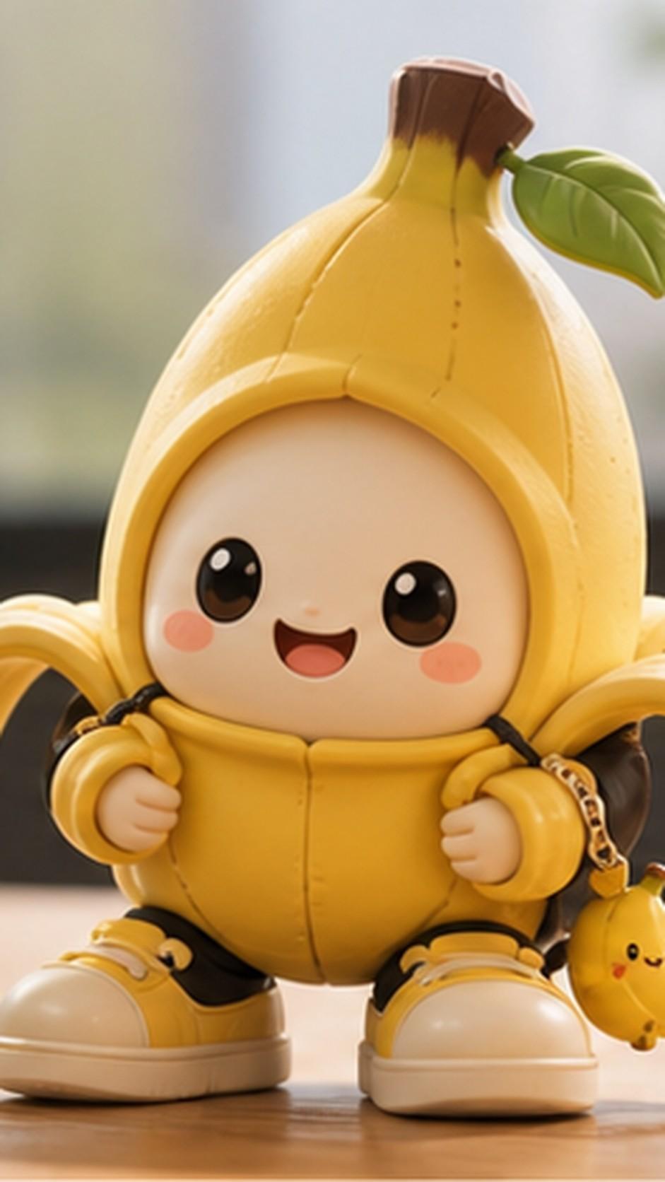 Nano Banana 3D Figurka Monituj mobilny bohater