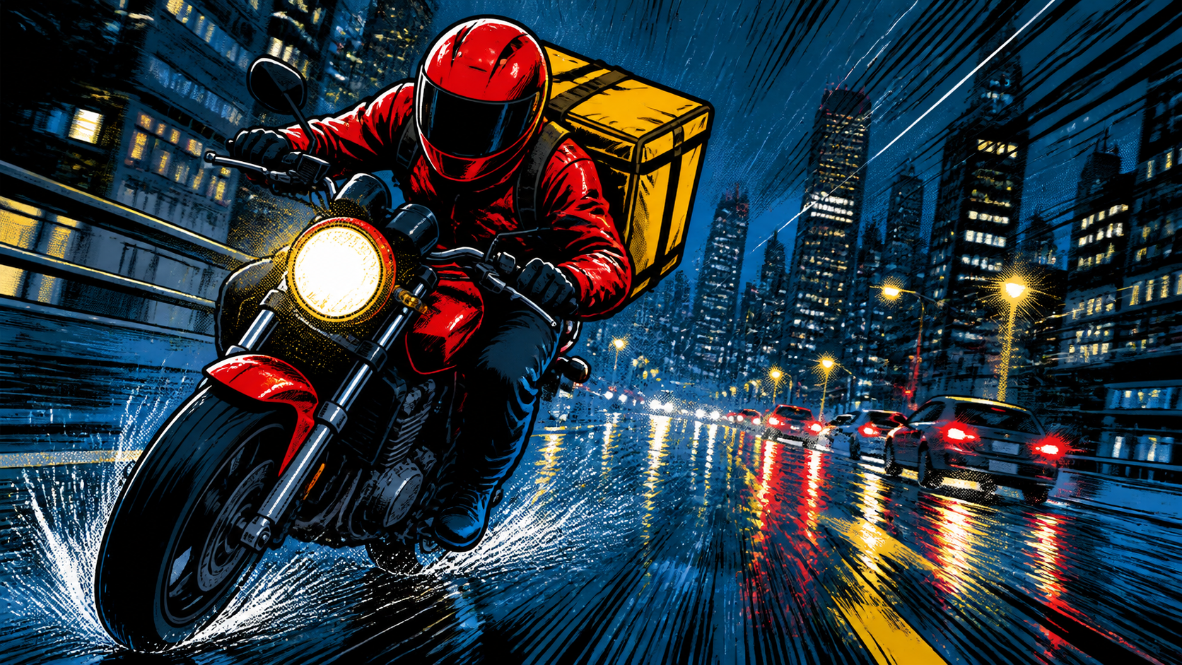 Graphic Illustrated Comic Look originale 16: 9 effetto visivo 1