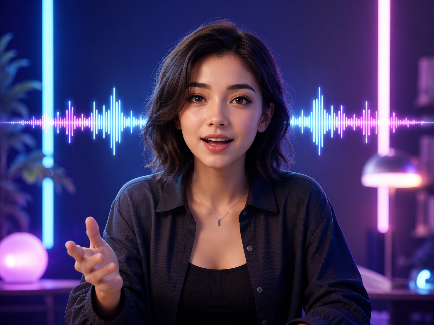 AI character talking video social video hook