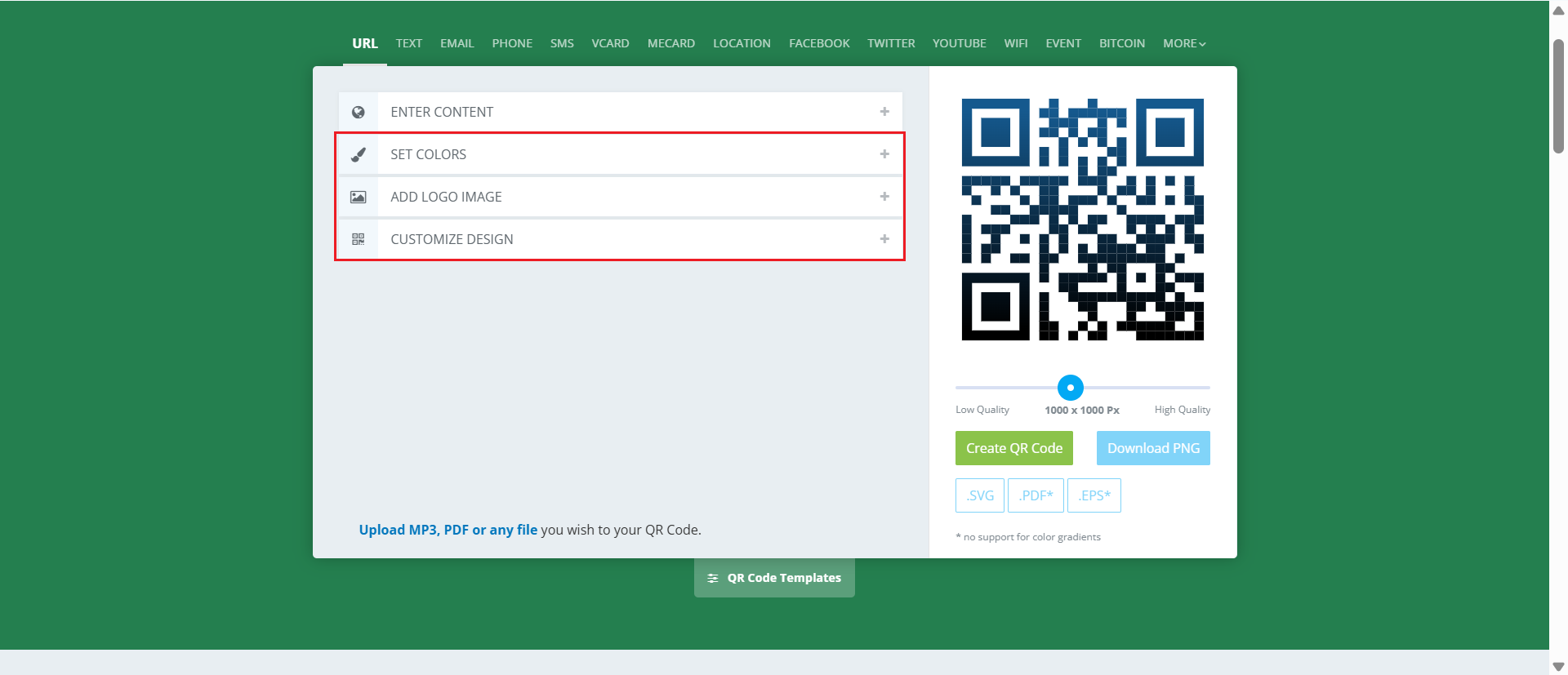 QR code generator with picture