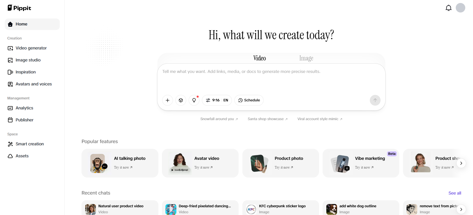 Pippit-startpagina
