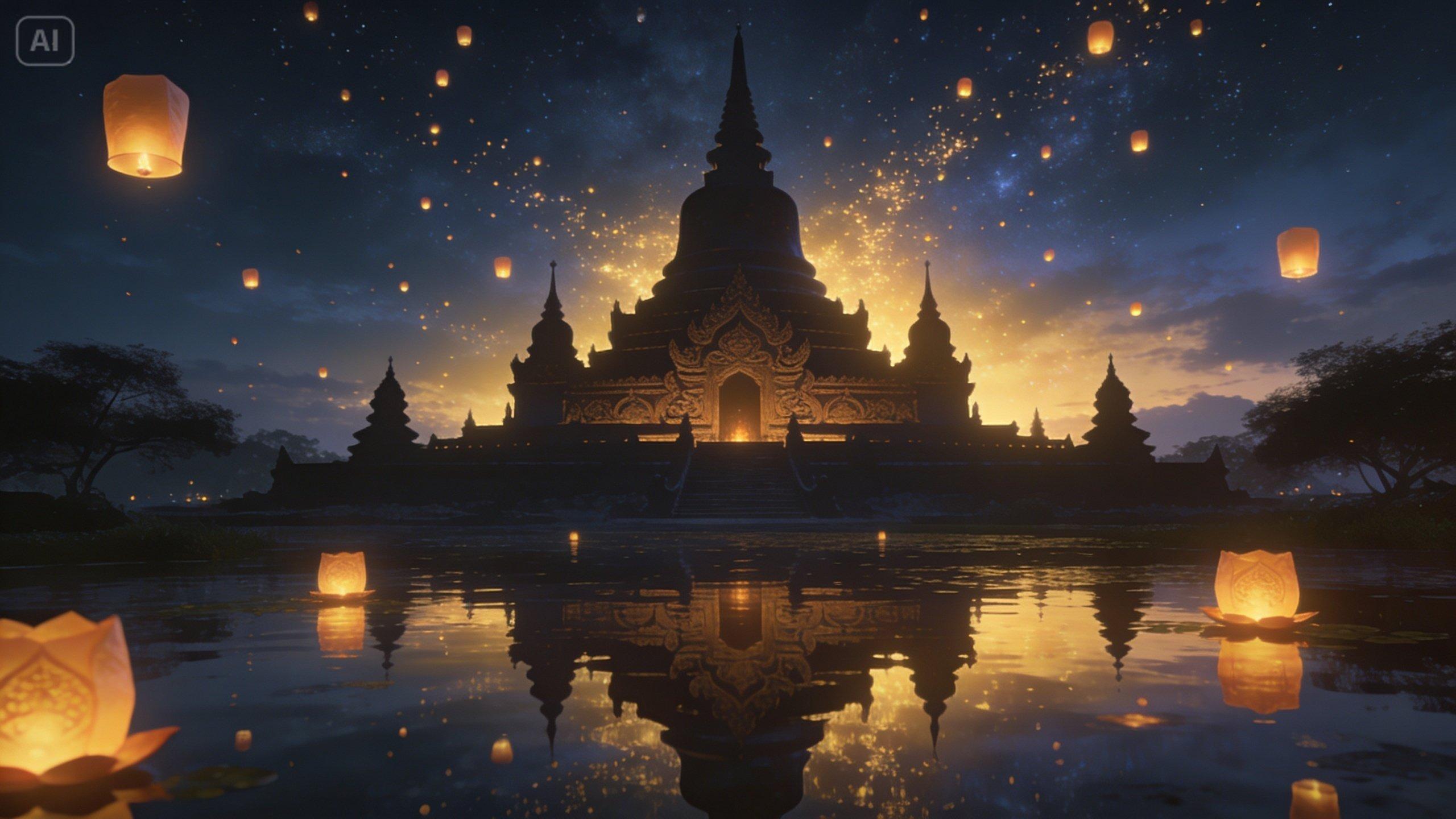 vesak day ai video prompt