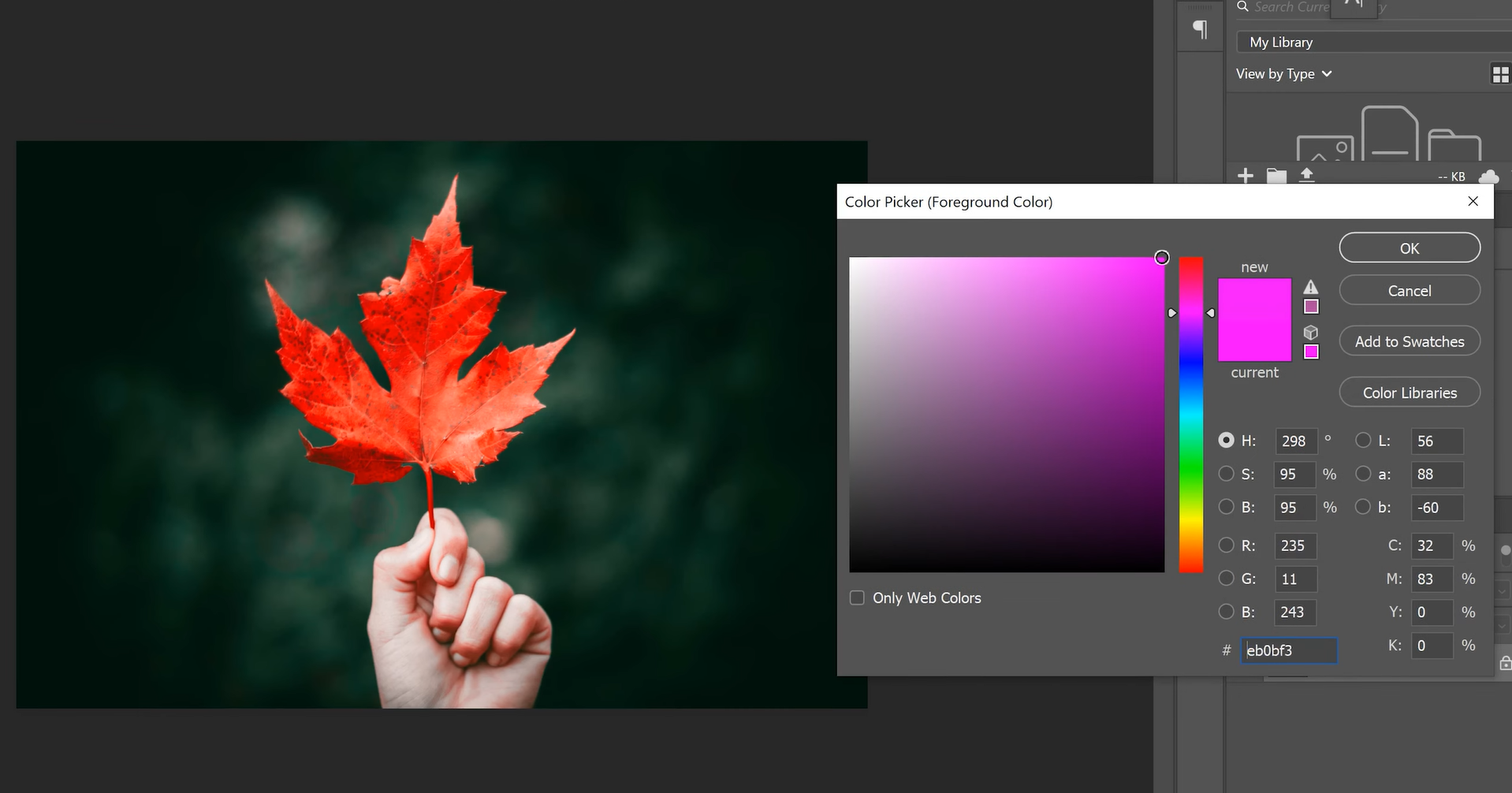 Wie man die Farbe von etwas in Photoshop ändert