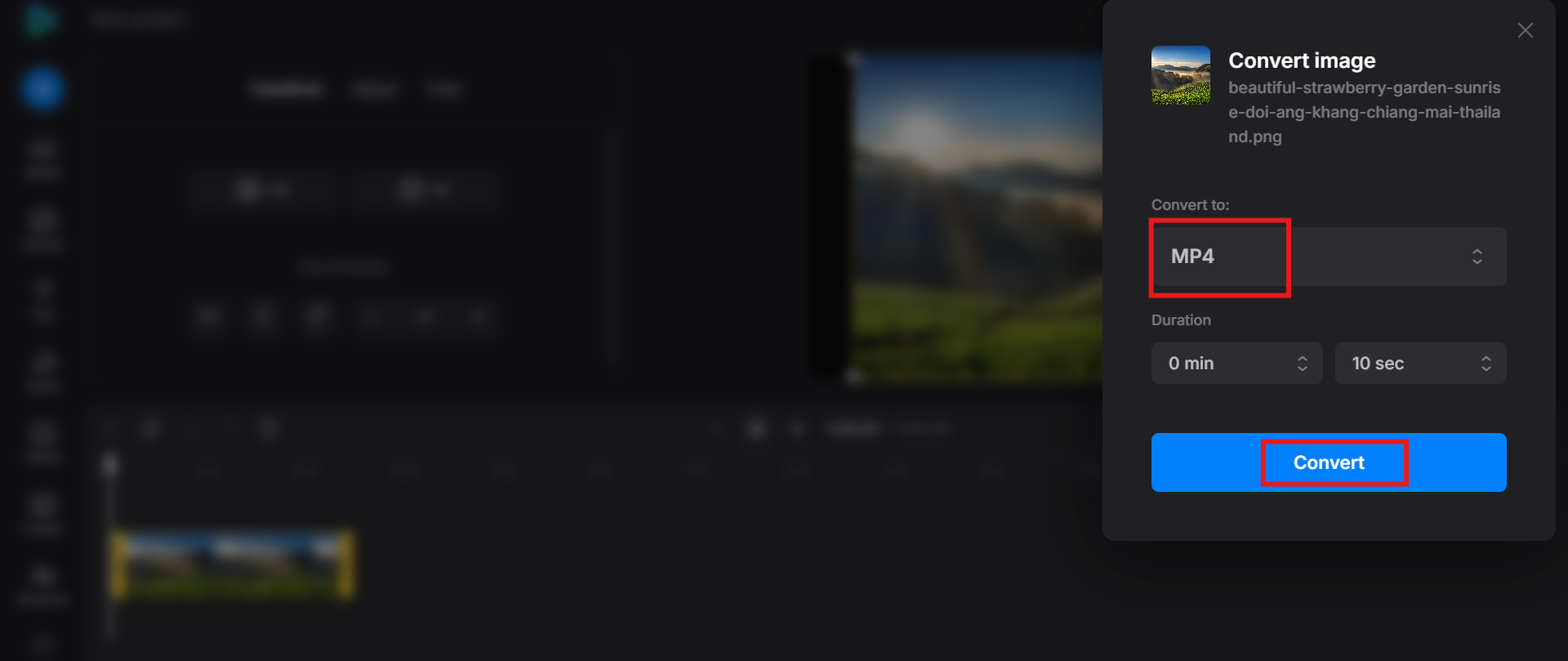 Konwertuj wideo z PNG