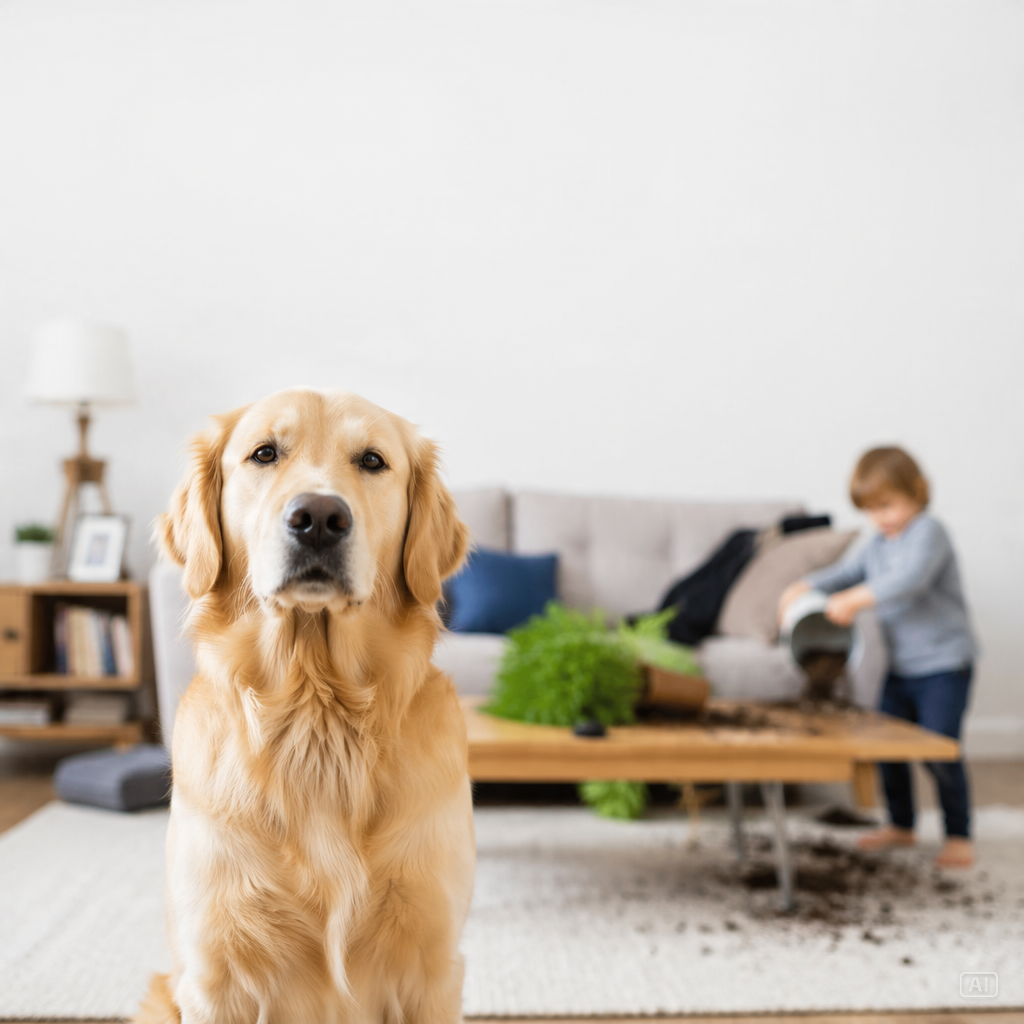 Calm dog amid chaos meme template generated by Pippit