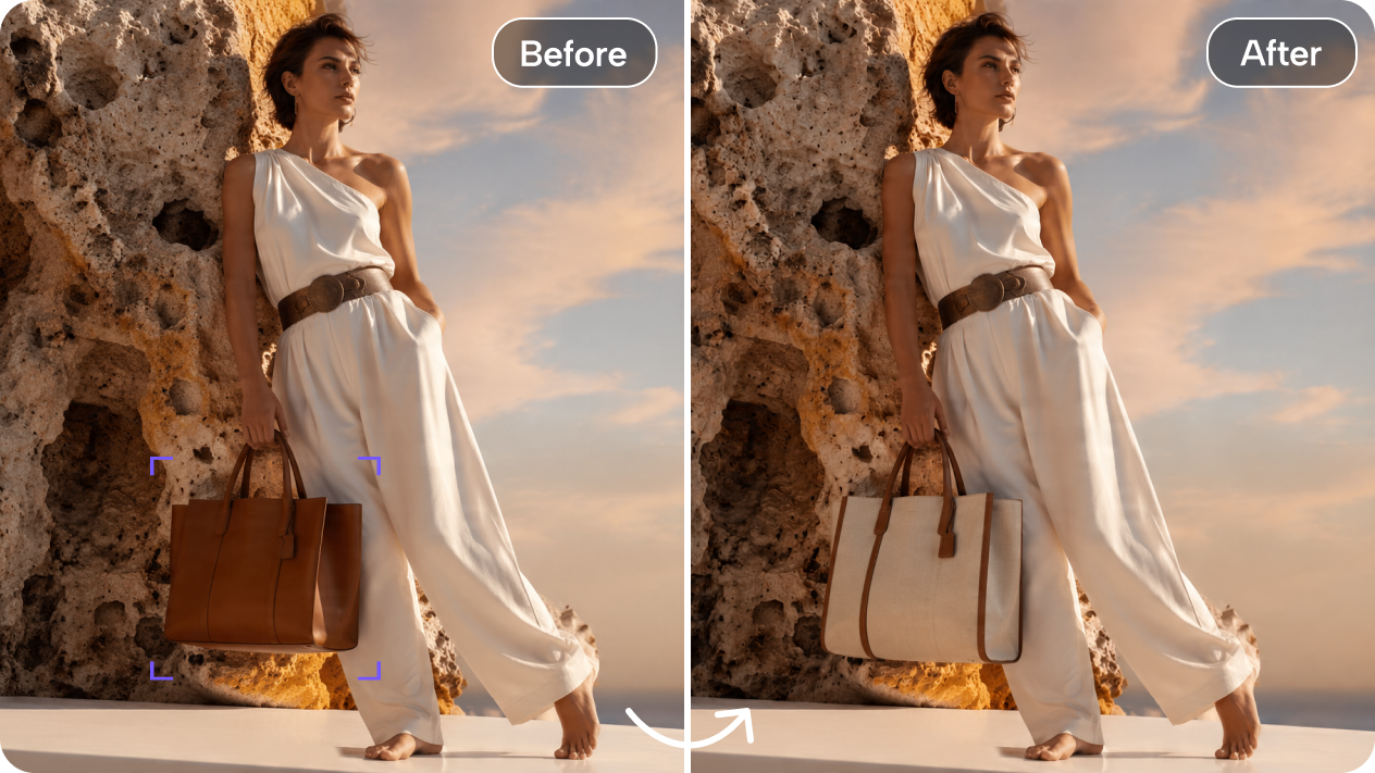 Edit fashion images with Interactive editing