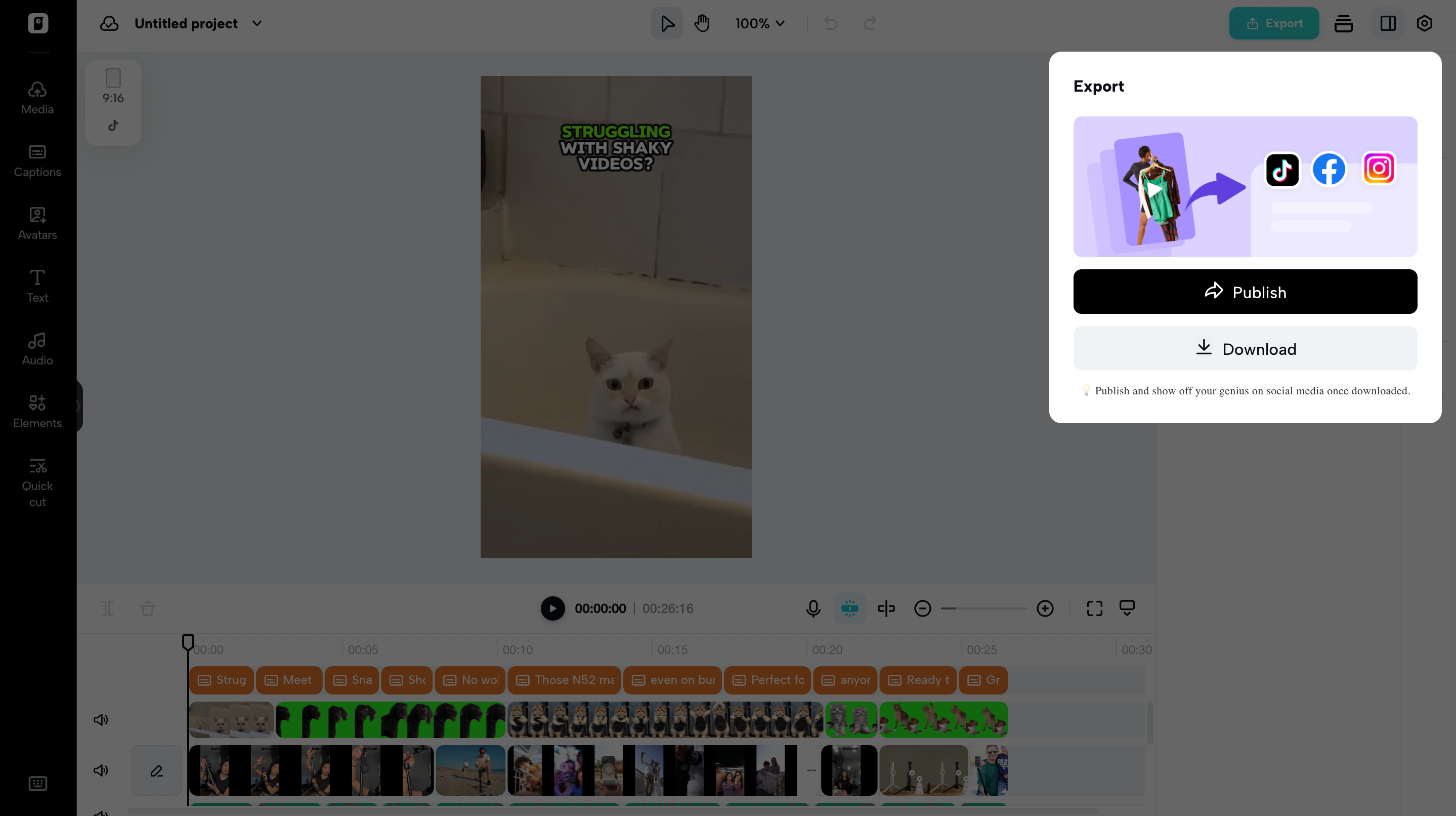 Export and share