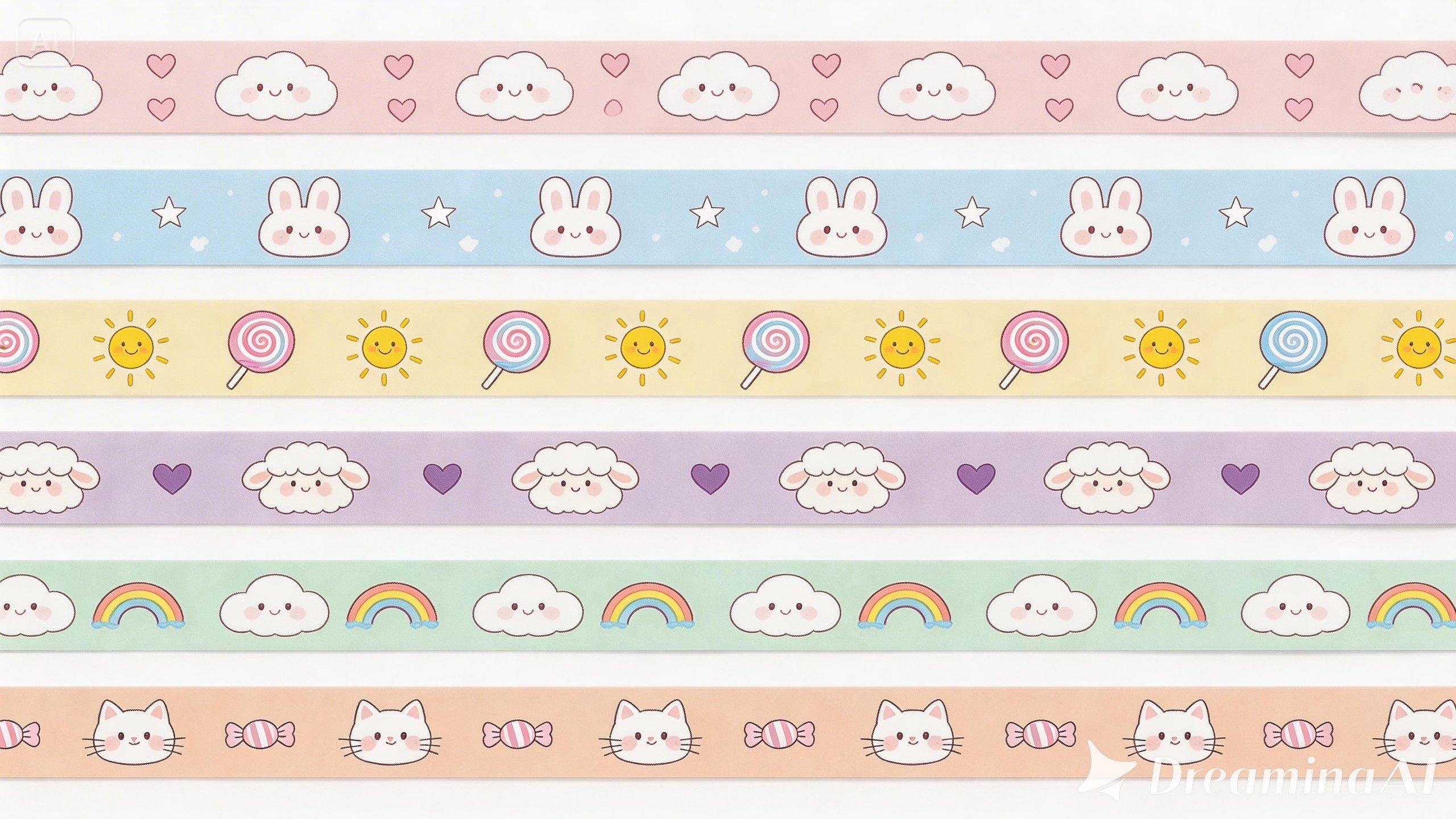 Set di nastri kawaii