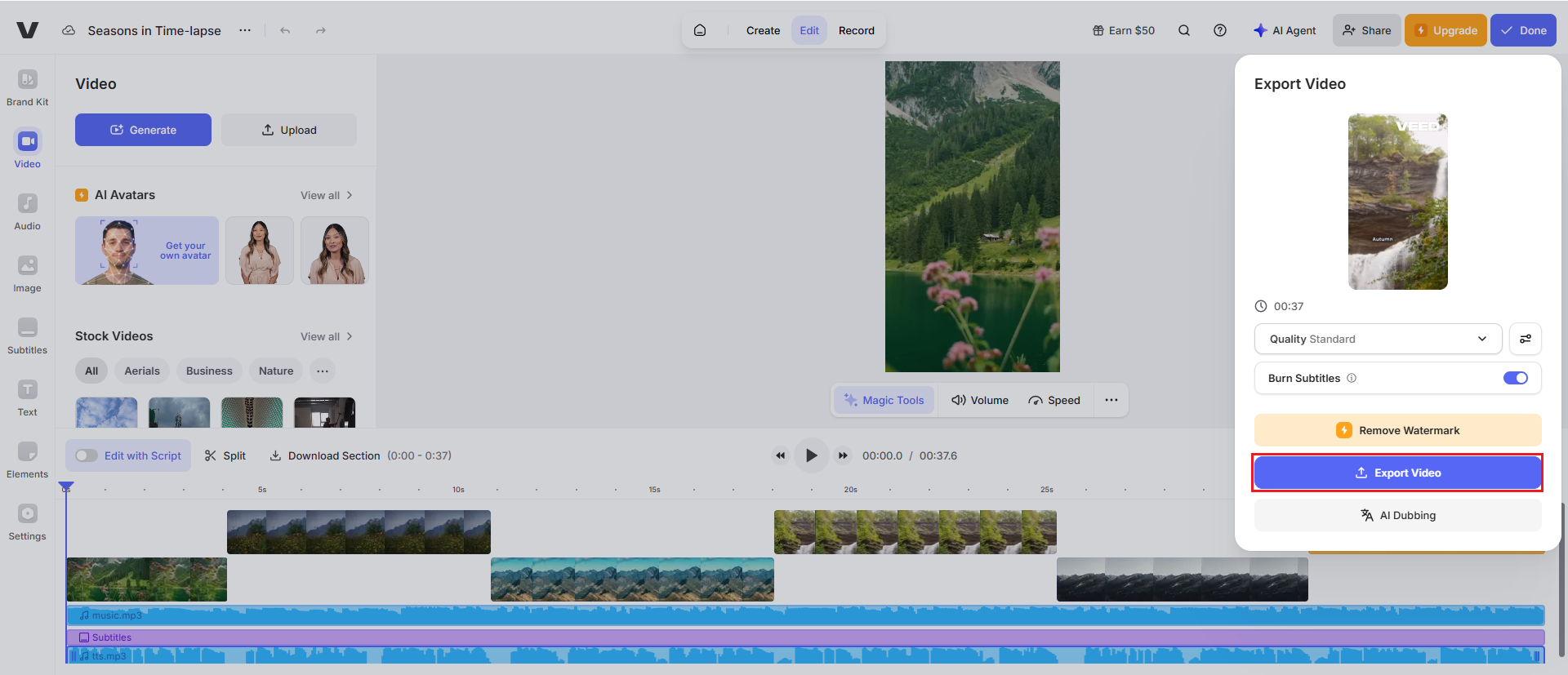 ai prompt to video free