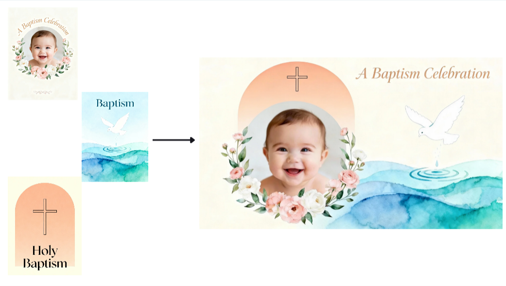 Funzione di fusione multi-immagine in Dreamina
