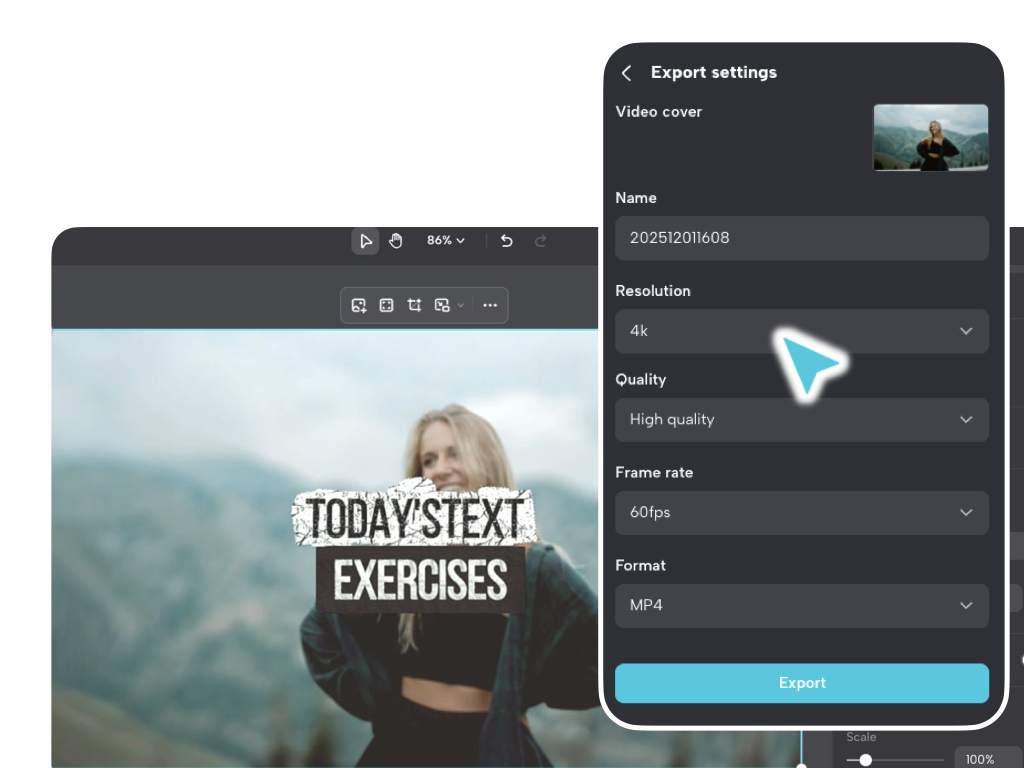 Export and Share