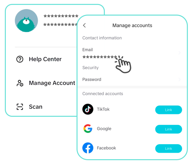 Periksa metode login Anda di CapCut aplikasi seluler