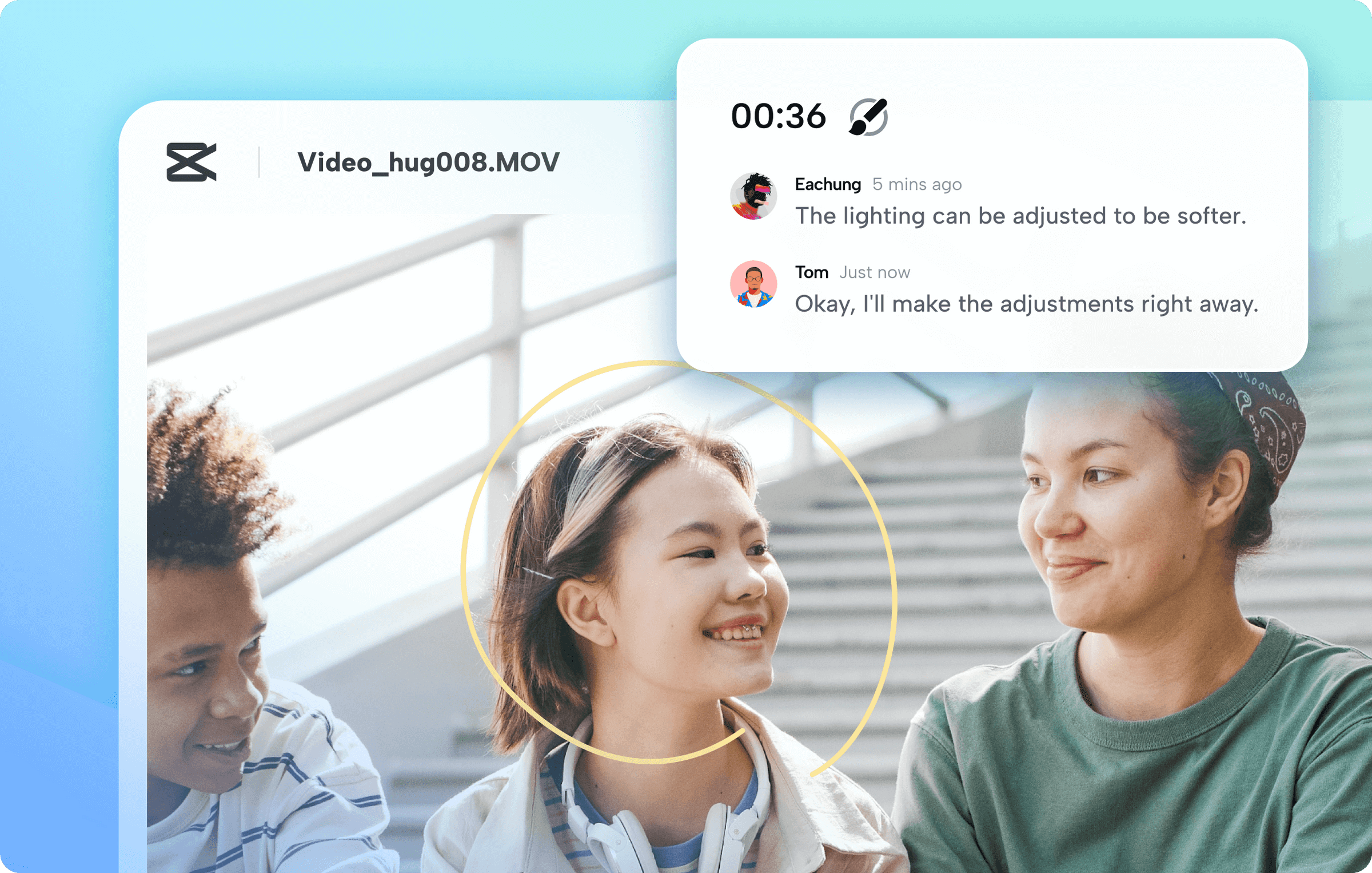 Share videos for review