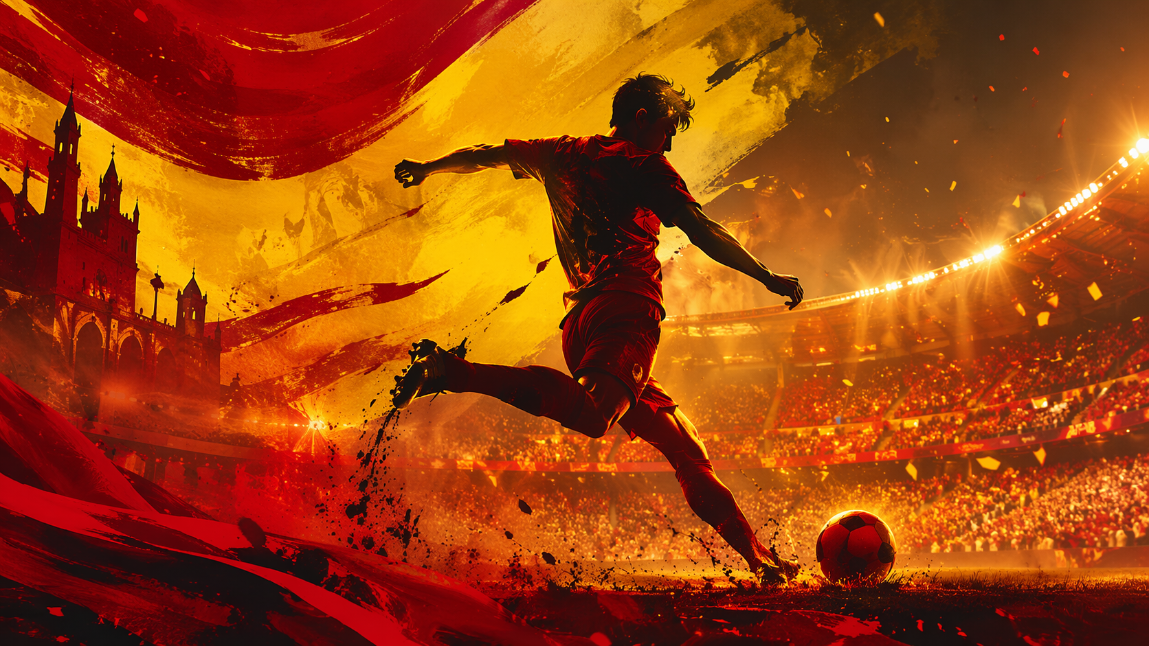Dreamina cuartos de final copa del mundo 2026 póster ai ejemplo rápido 3: España vs Bélgica Póster