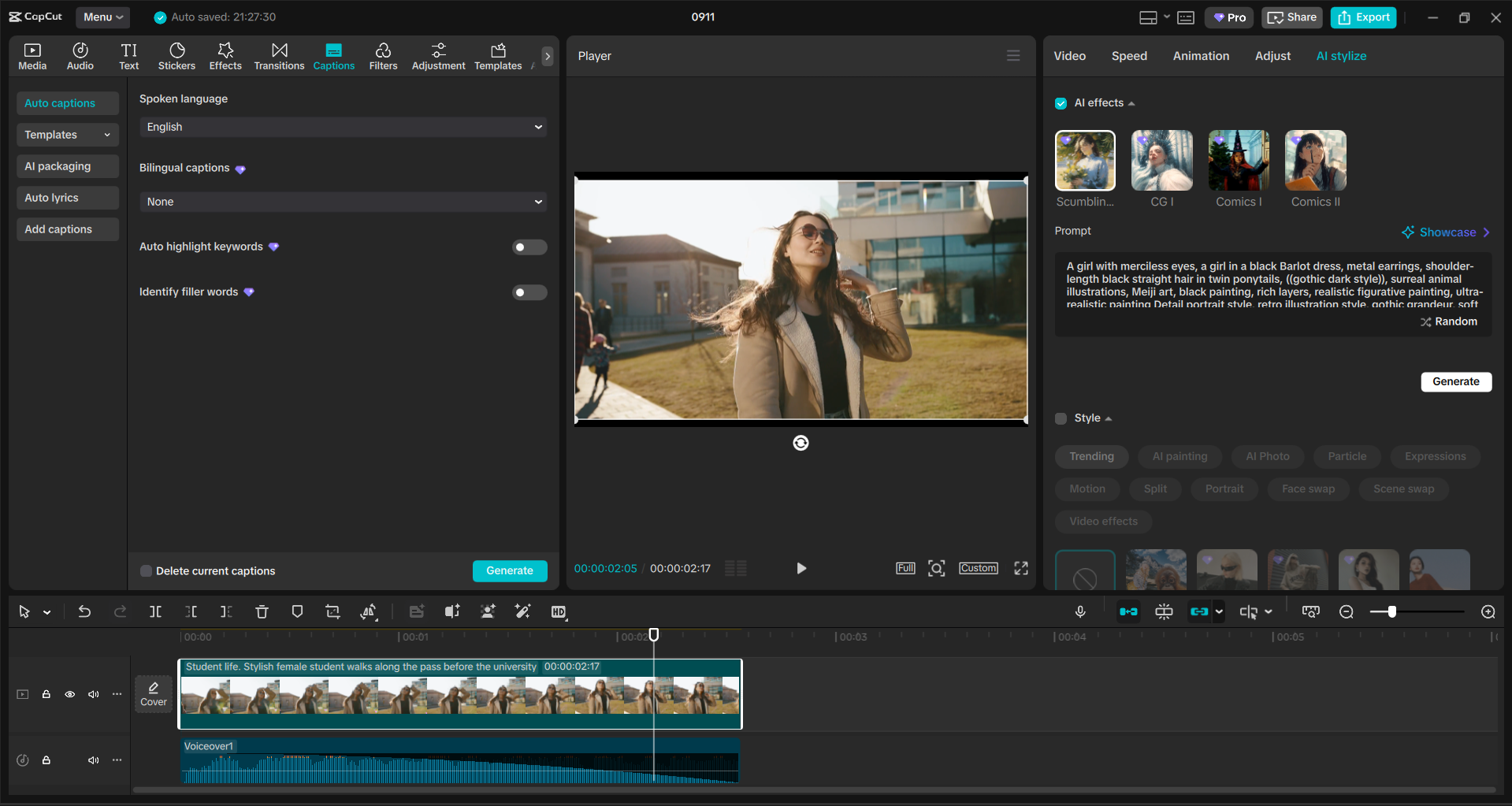 Interfade CapCut desktopowego edytora wideo - bardzo wydajne narzędzie do edycji treści wideo