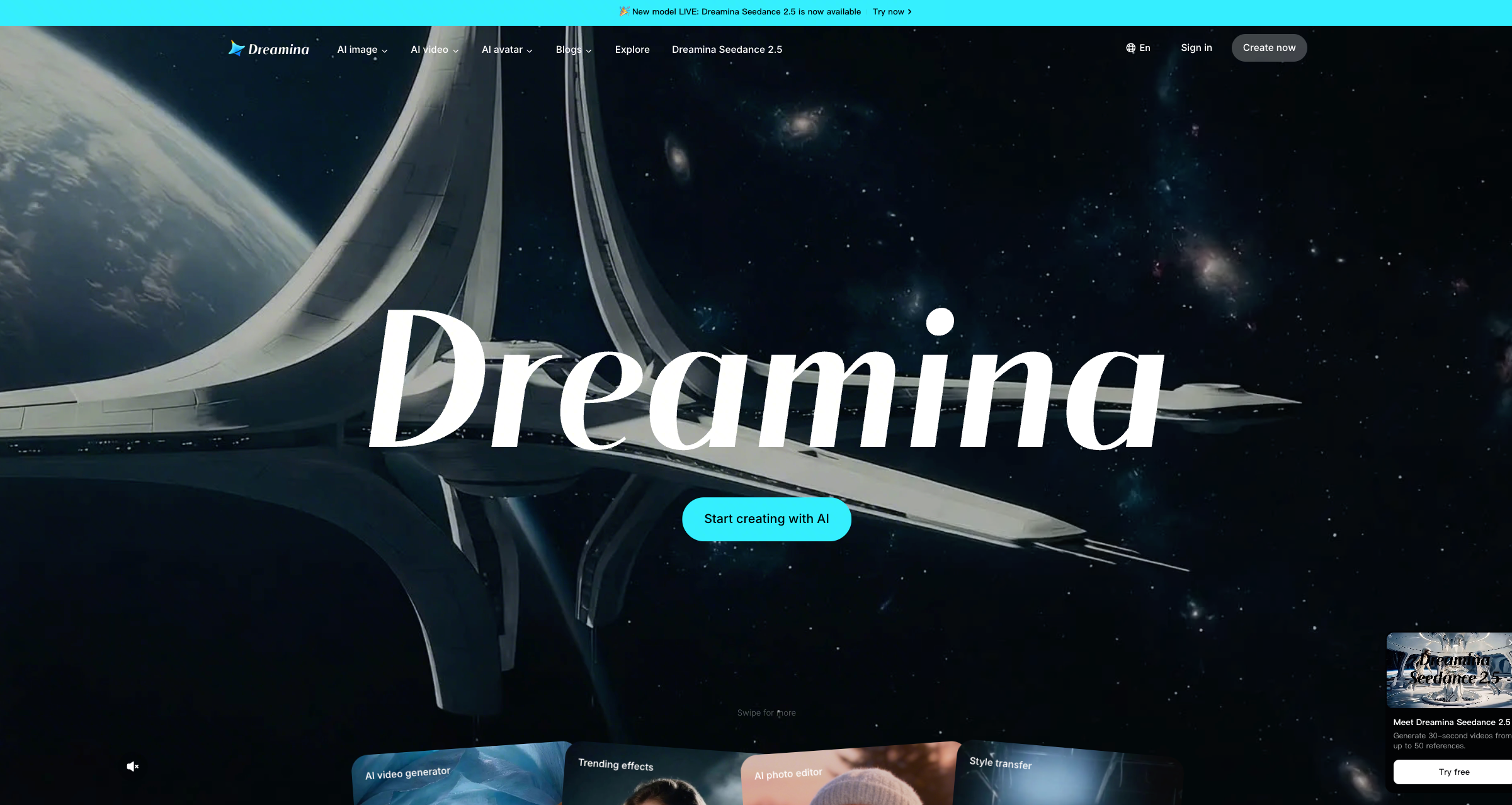 Dreamina: am besten für den einfachen Start, ohne die fortgeschrittene Kontrolle aufzugeben