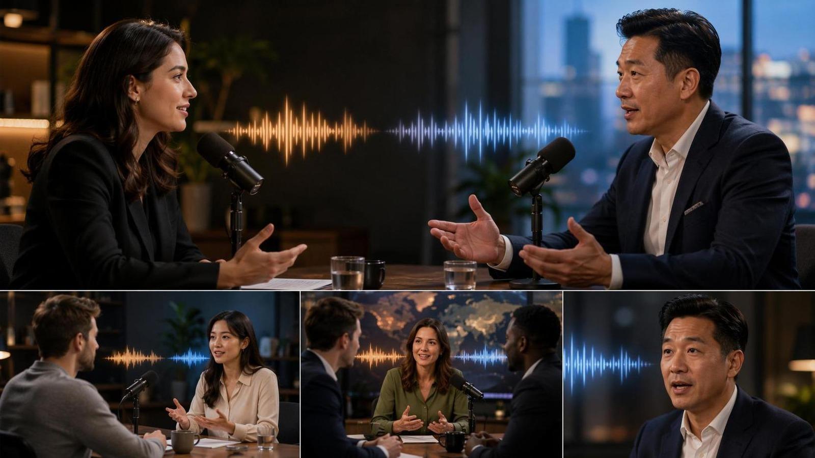 interview translation lip sync template cover