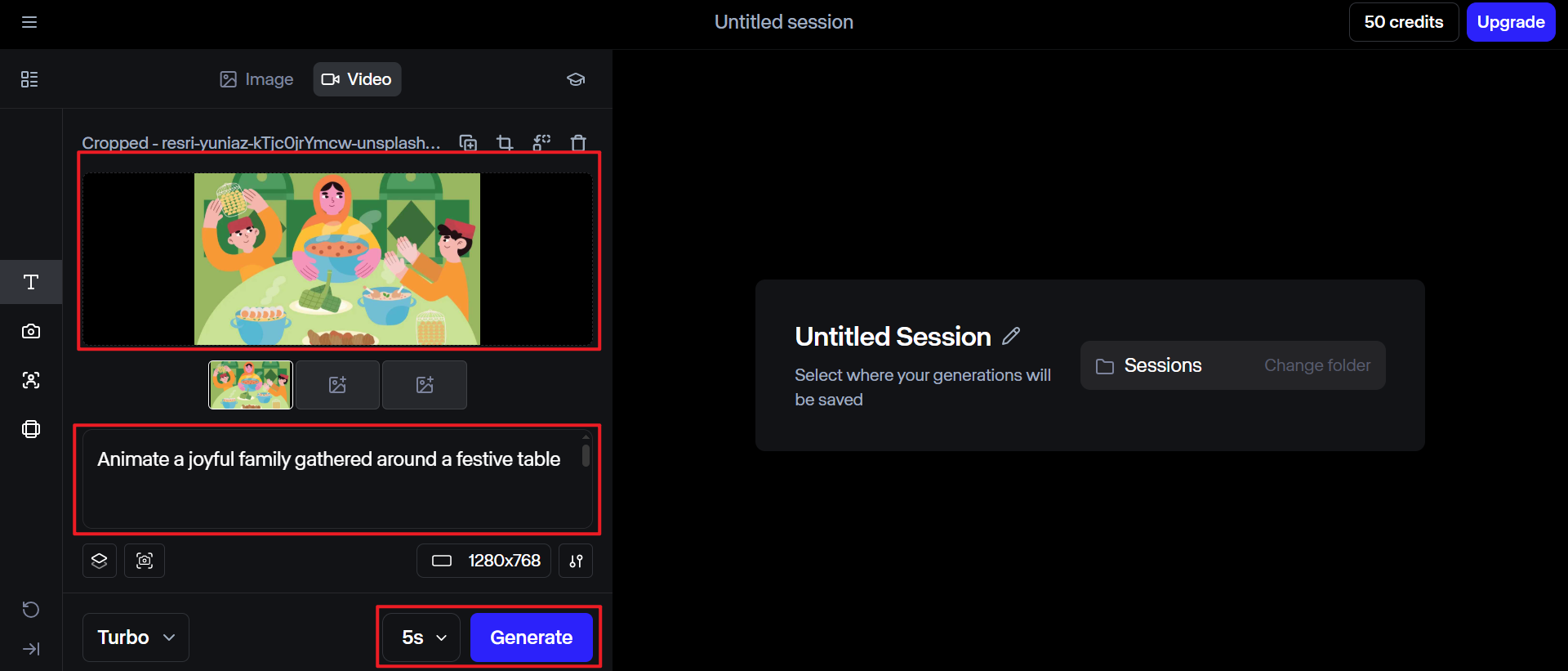 Generate your video