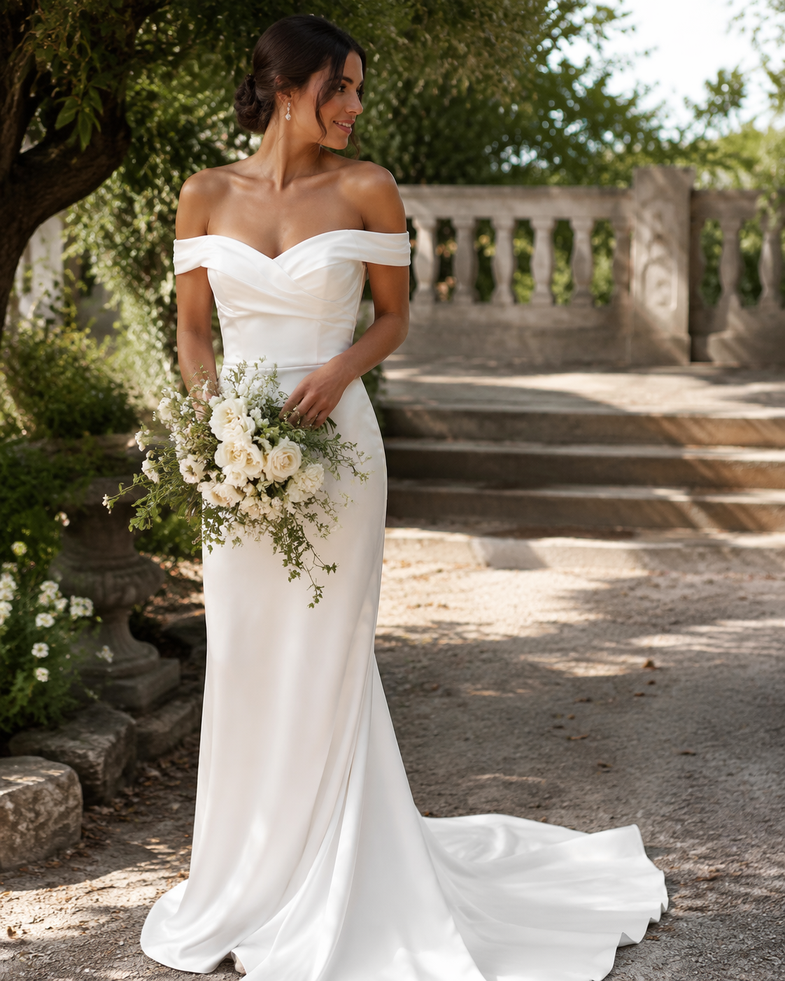 Dreamina wedding outfit try on prompt example 6: Wedding Lookbook Image