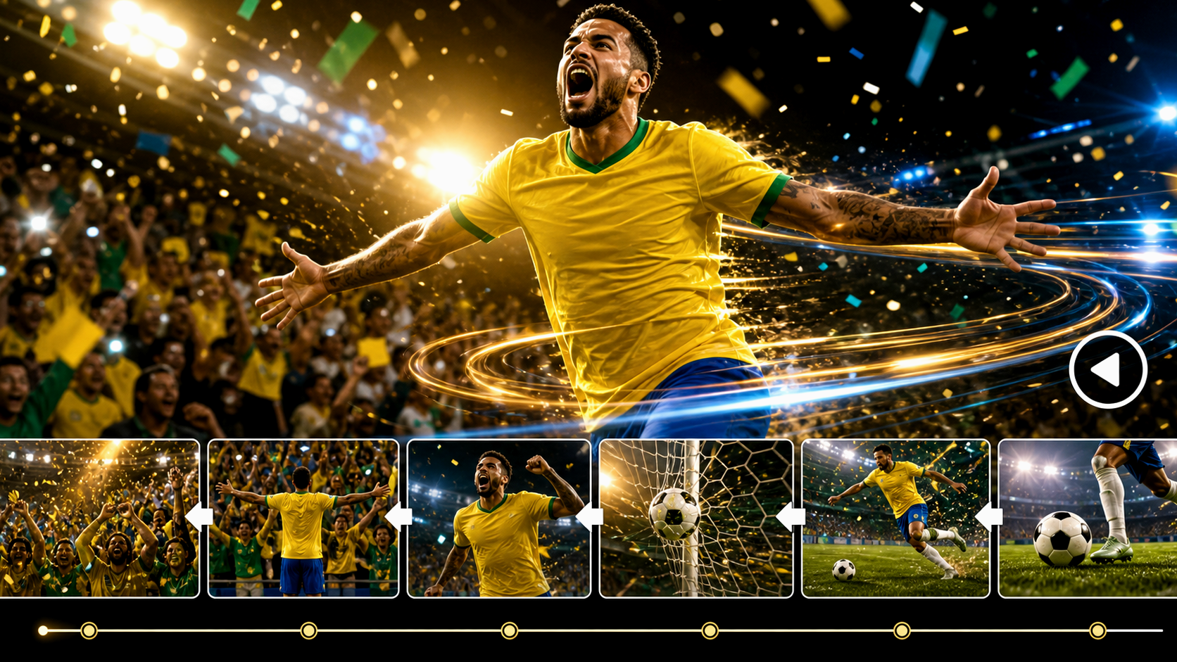 World Cup AI Celebration Video Generator prompt erstes Bild