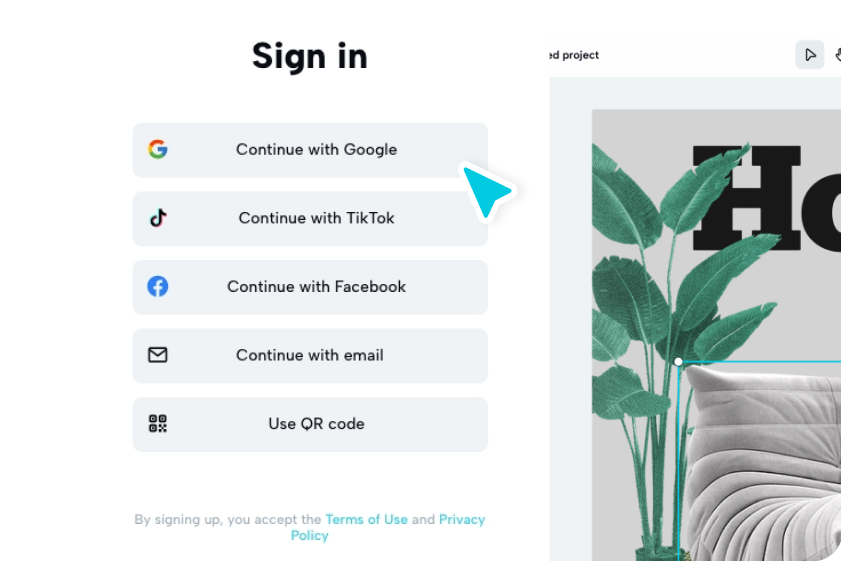Sign in or create an account