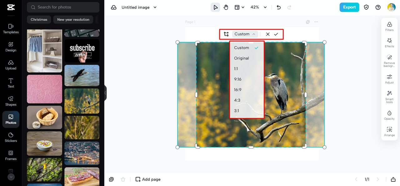 Recortar una imagen en línea gratis: dominar la precisión visual con CapCut