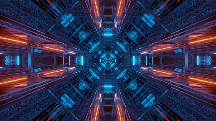 Visual digital futuristik