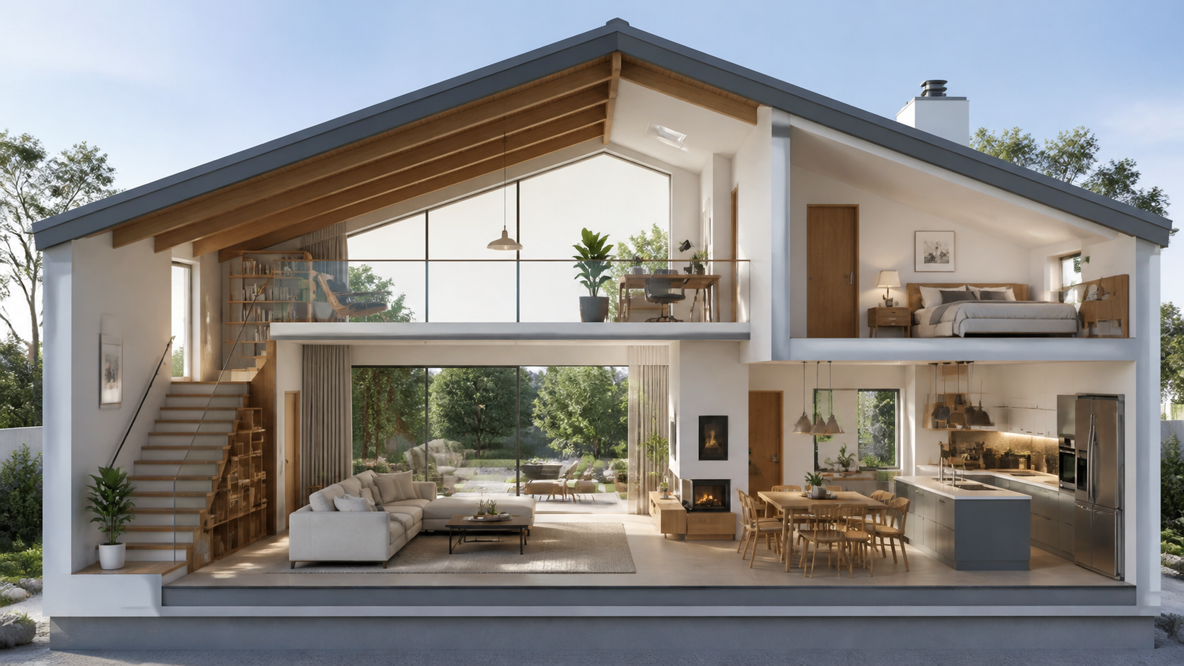 Cottage layout example