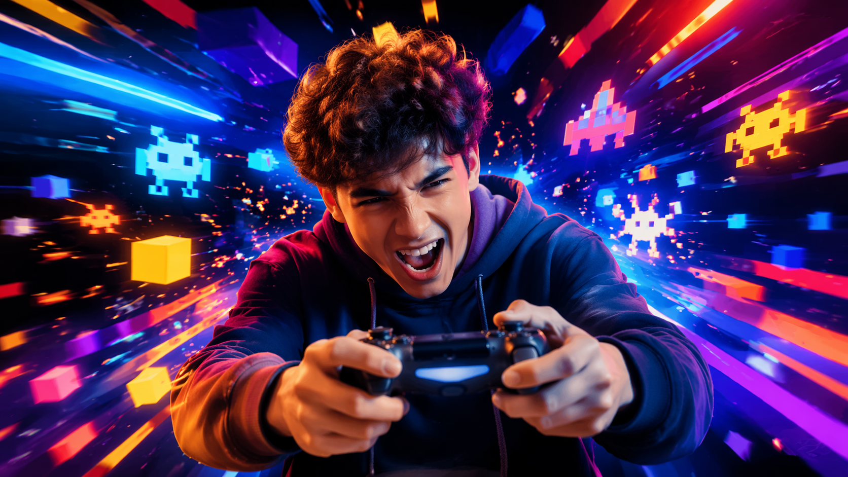 Dreamina AI gamer filter prompt example 3: Esports Profile Edit