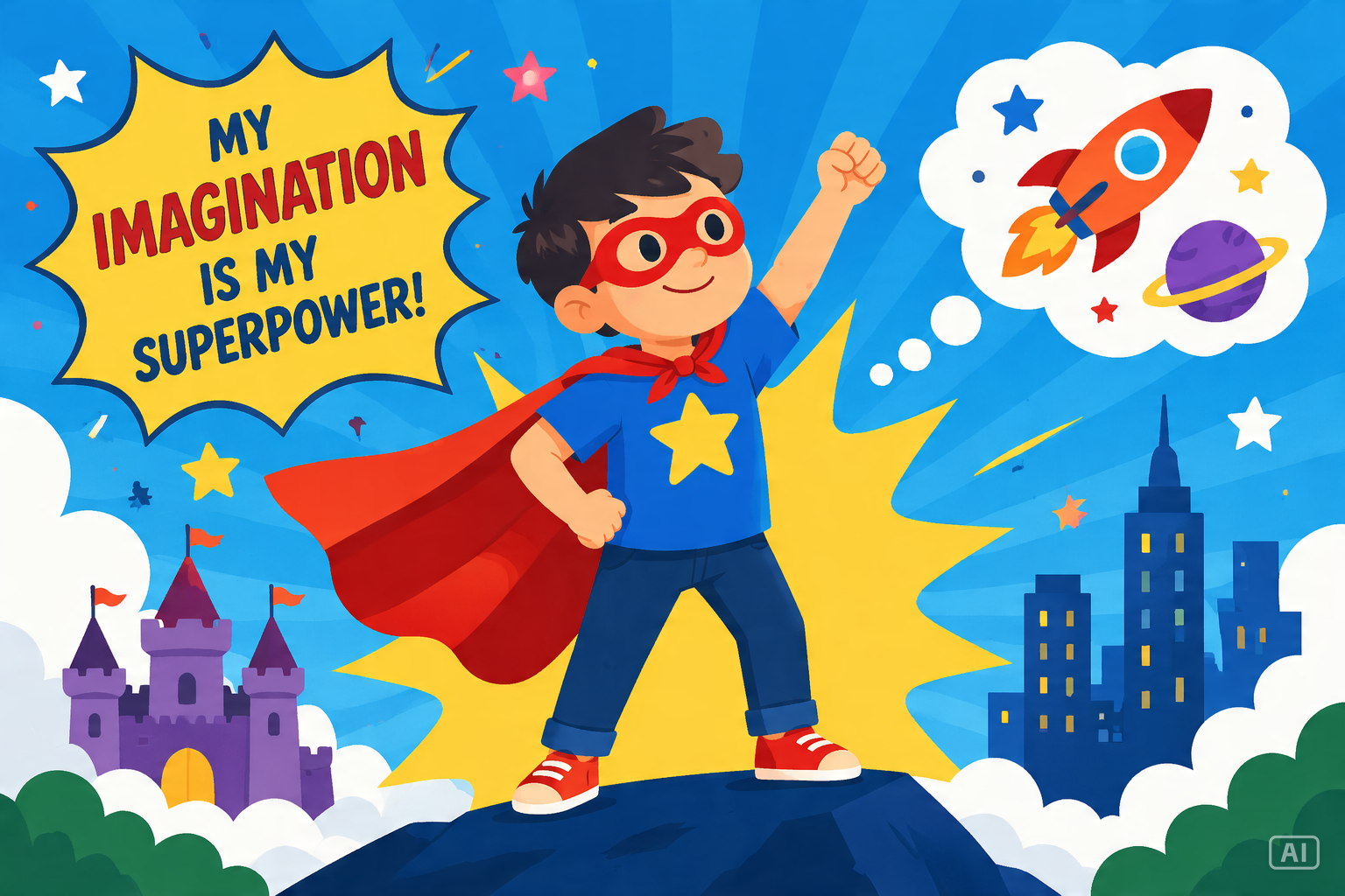 All About Me superpower slide generated by Pippit