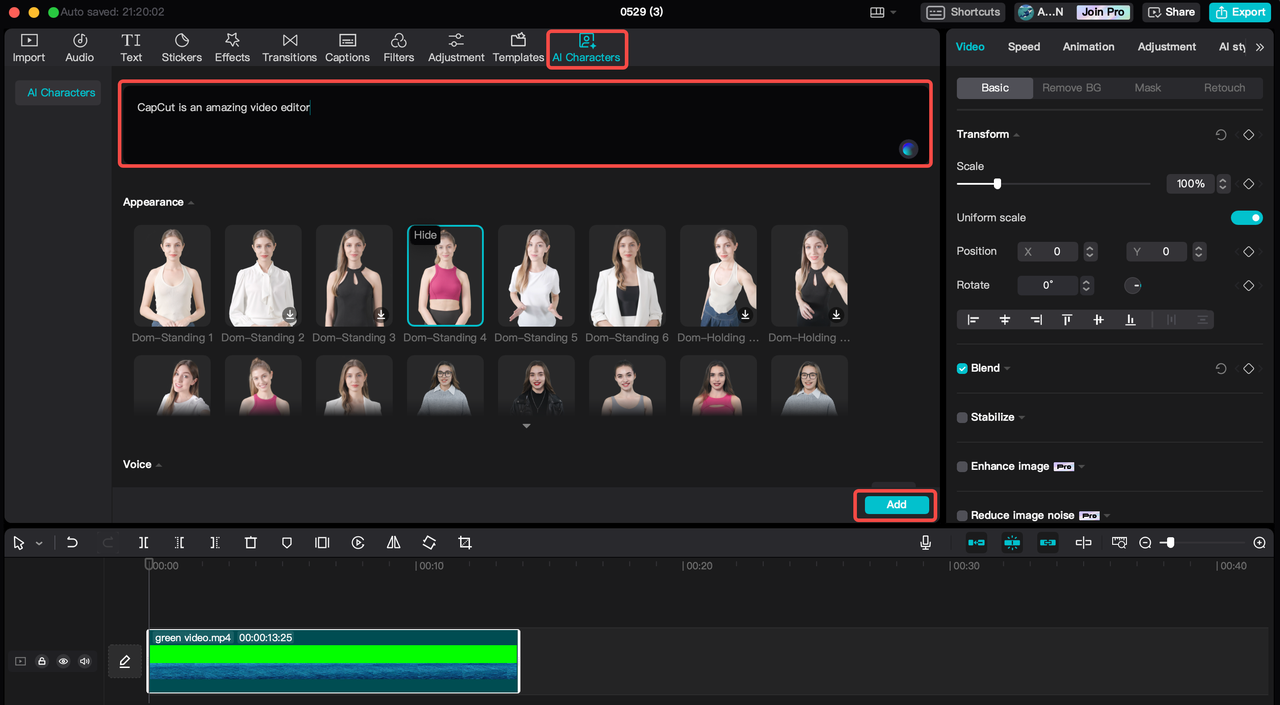 Cara menggunakan skrip teks ke video avatar AI pada penyunting video desktop CapCut