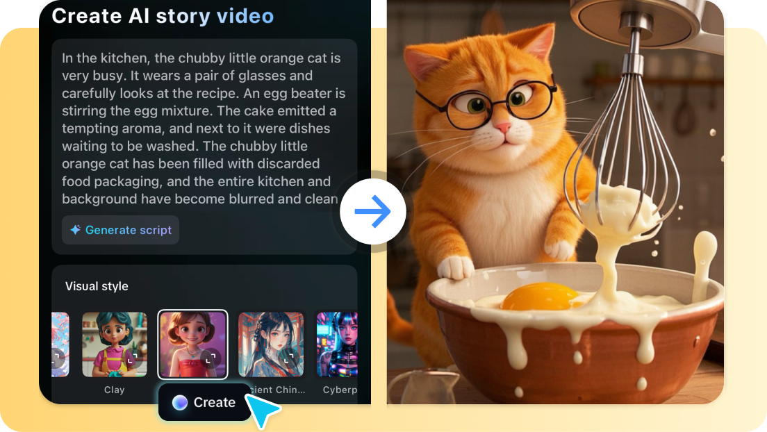 Videókká alakítson témákat vagy szkripteket