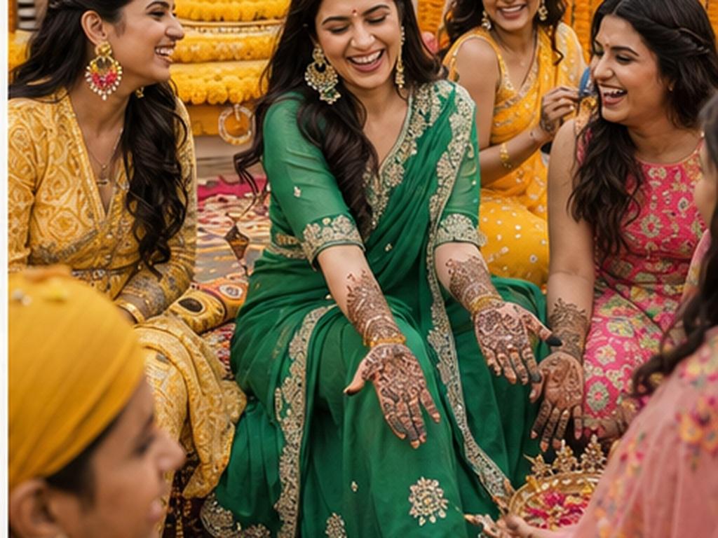 Indische Braut Mehndi AI Prompts Prompt Beispiel 3 - Hoffeier