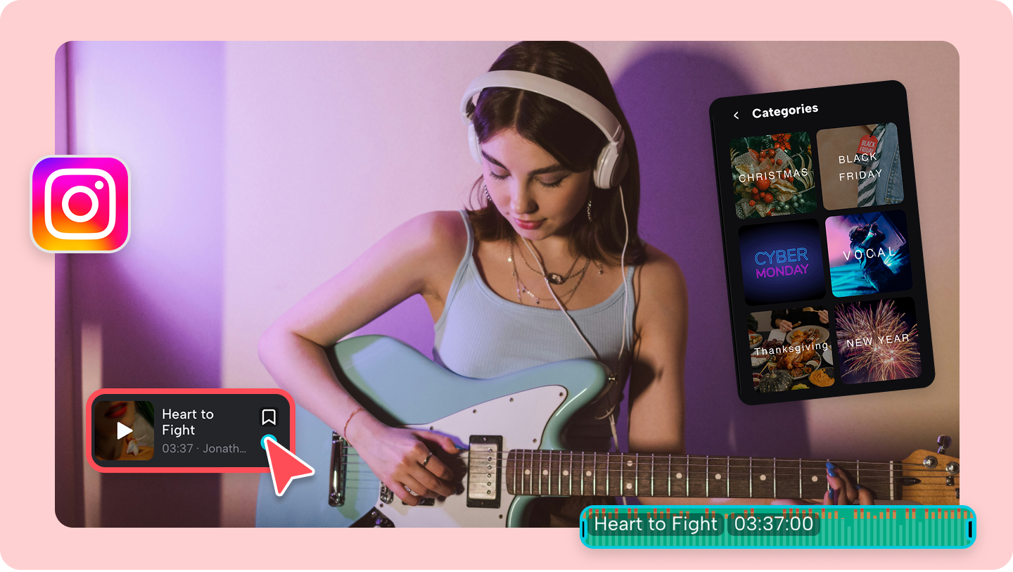 how to add music to an instagram post