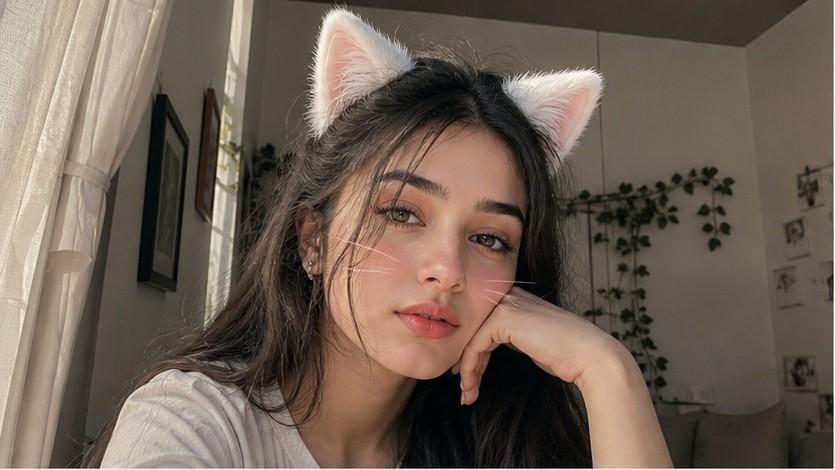 Cat Ears Filter example 1