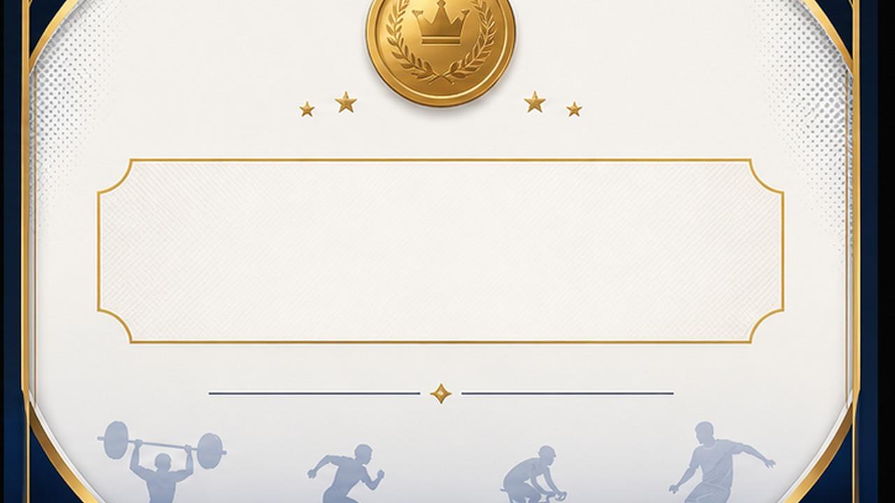 Sports Certificate Design prompt result 3